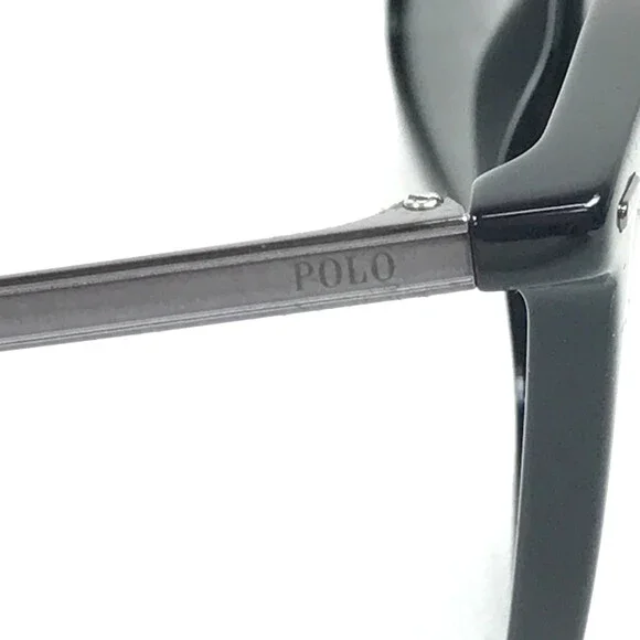 Polo Ralph Lauren Sunglasses PH4163 5001/87 Shiny Black Frames with Gray Lenses - Picture 5 of 11